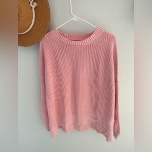 🩷EUC American Eagle "Pink Carnation🩷 100% Cotton🙌🏻 Sweater" Sz XL🩷